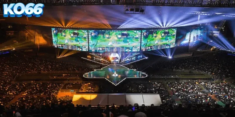 Cá cược esports Liên Minh KO66: Sân chơi chuyên nghiệp cho người đam mê MOBA 2 Giao diện sảnh chờ cá cược esports Liên Minh KO66 với các trận đấu đang diễn ra